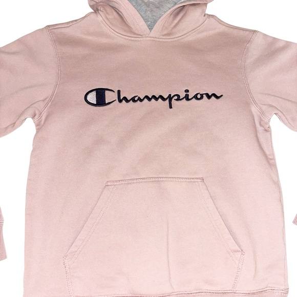 Girls pink Champion hoodie - Picture 4 of 4